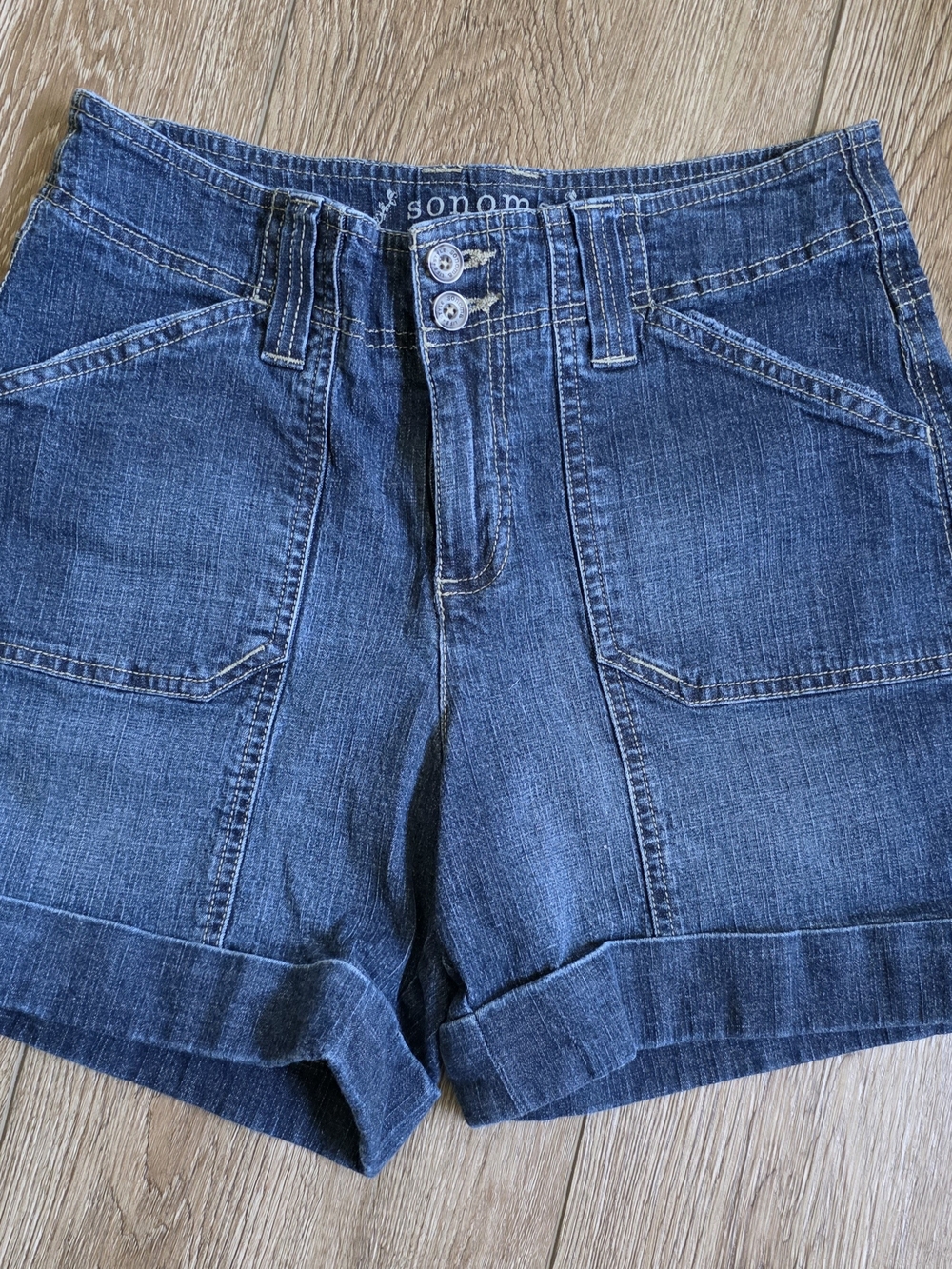 Sonoma Blue Denim Cuffed Women’s Shorts
